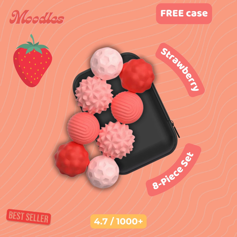 Moodles™ – Magnetic Mood Balls that Melt Stress Away (Free Case)